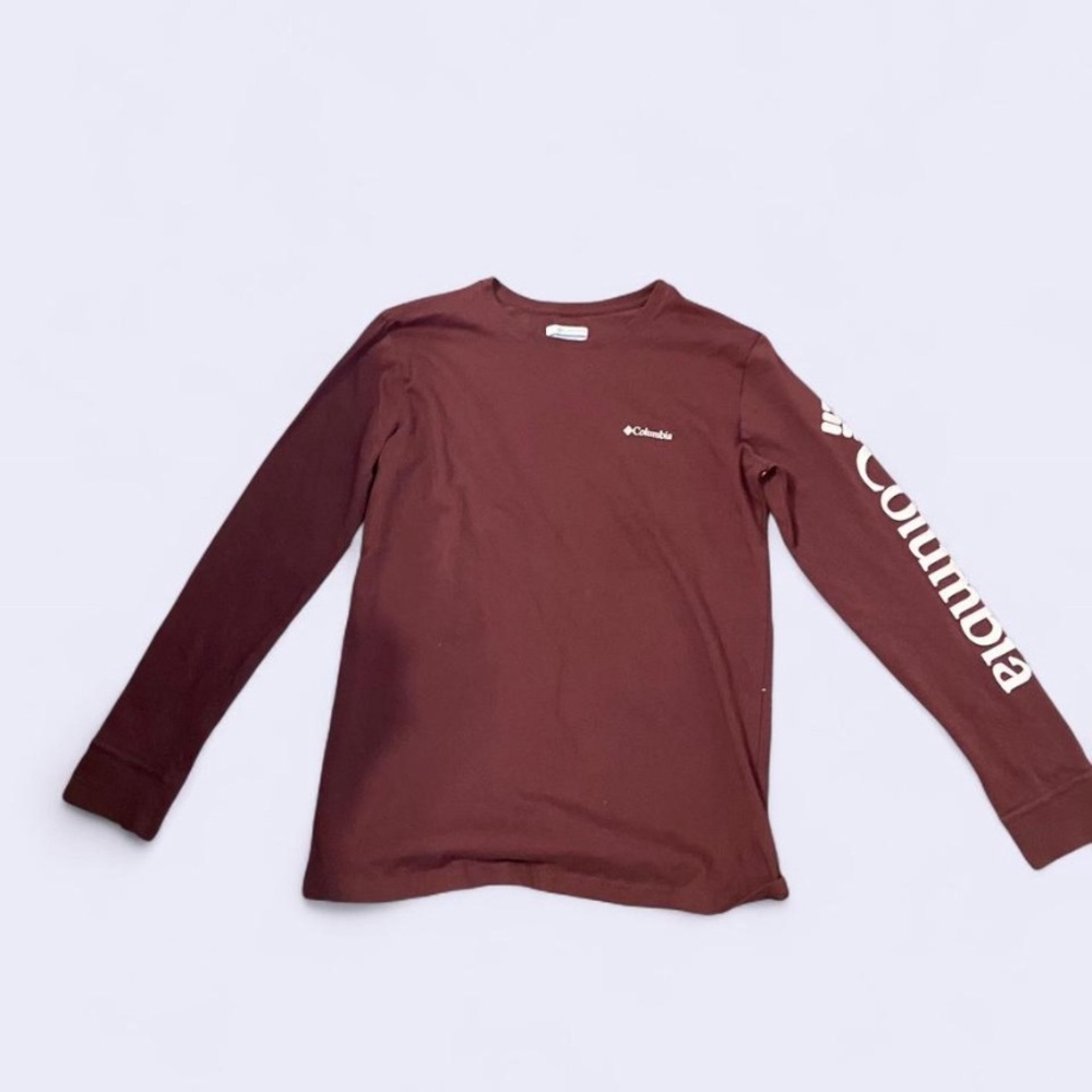 Columbia' Maroon Long Sleeve Tee brand new no tags